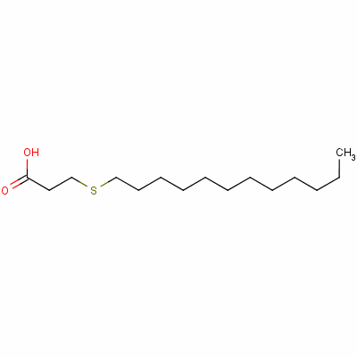3-(十二基硫代)-丙酸結(jié)構(gòu)式_1462-52-8結(jié)構(gòu)式