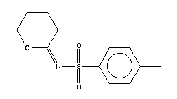 4-甲基-N-(四氫-2H-吡喃-2-基)-苯磺酰胺結(jié)構(gòu)式_1468-27-5結(jié)構(gòu)式