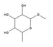 alpha-l-吡喃半乳糖苷甲酯結(jié)構(gòu)式_14687-15-1結(jié)構(gòu)式