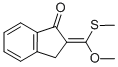 (Z)-2,3-二氫-2-[甲氧基(甲基硫代)亞甲基]-1H-茚-1-酮結(jié)構(gòu)式_147726-43-0結(jié)構(gòu)式