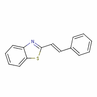 2-(2-苯基乙烯)-苯并噻唑結(jié)構(gòu)式_1483-30-3結(jié)構(gòu)式