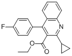 Ethyl 2-cyclopropyl-4-(4-fluorophenyl)-quinolyl-3-carboxylateStructure,148516-11-4Structure Ethyl 2-cyclopropyl-4-(4-fluorophenyl)-quinolyl-3-carboxylate Structure,148516-11-4Structure