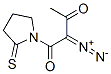 (9ci)-1-(2-二氮雜-1,3-二氧代丁基)-2-吡咯烷硫酮結構式_148902-19-6結構式