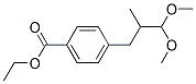 Benzoic acid, 4-(3,3-dimethoxy-2-methylpropyl)-, ethyl ester (9ci)Structure,148952-71-0Structure Benzoic acid, 4-(3,3-dimethoxy-2-methylpropyl)-, ethyl ester (9ci) Structure,148952-71-0Structure