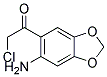 Ethanone, 1-(6-amino-1,3-benzodioxol-5-yl)-2-chloro-(9ci)Structure,149809-26-7Structure Ethanone, 1-(6-amino-1,3-benzodioxol-5-yl)-2-chloro-(9ci) Structure,149809-26-7Structure