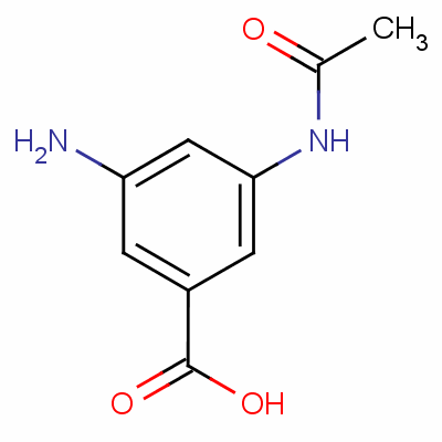 Benzoic acid,3-(acetylamino)-5-amino-Structure,15089-84-6Structure Benzoic acid,3-(acetylamino)-5-amino- Structure,15089-84-6Structure