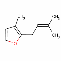 Furan, 3-methyl-2-(3-methyl-2-butenyl)-Structure,15186-51-3Structure Furan, 3-methyl-2-(3-methyl-2-butenyl)- Structure,15186-51-3Structure