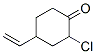 Cyclohexanone, 2-chloro-4-ethenyl-Structure,157474-54-9Structure Cyclohexanone, 2-chloro-4-ethenyl- Structure,157474-54-9Structure