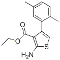2-氨基-4-(2,5-二甲基苯基)-噻吩-3-羧酸乙酯結(jié)構(gòu)式_15854-09-8結(jié)構(gòu)式