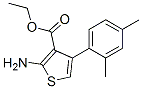 2-氨基-4-(2,4-二甲基苯基)-噻吩-3-羧酸乙酯結(jié)構(gòu)式_15854-10-1結(jié)構(gòu)式