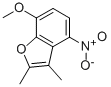 7-Methoxy-2,3-dimethyl-4-nitrobenzofuranStructure,15868-62-9Structure 7-Methoxy-2,3-dimethyl-4-nitrobenzofuran Structure,15868-62-9Structure