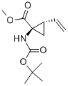(1r,2s)-1-[(叔丁氧基羰基)氨基]-2-乙烯基環(huán)丙烷羧酸甲酯結構式_159622-09-0結構式