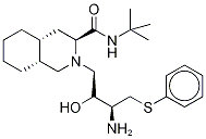 (3S,4aS,8aS)-2-[(2R,3R)-3-氨基-2-羥基-4-(苯硫基)丁基]-N-(1,1-二甲基乙基)十氫-3-異喹啉甲酰胺結(jié)構(gòu)式_159878-05-4結(jié)構(gòu)式