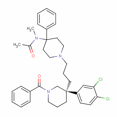 Osanetant(sr 142801)Structure,160492-56-8Structure Osanetant(sr 142801) Structure,160492-56-8Structure