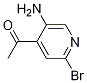 1-(5-Amino-2-bromo-4-pyridinyl)-ethanone Structure,161871-69-8Structure