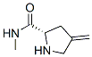 2-Pyrrolidinecarboxamide,n-methyl-4-methylene-,(s)-(9ci)Structure,162281-69-8Structure 2-Pyrrolidinecarboxamide,n-methyl-4-methylene-,(s)-(9ci) Structure,162281-69-8Structure
