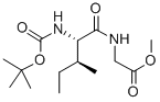 2-((2s,3s)-2-((叔丁氧基羰基)氨基)-3-甲基戊酰胺)乙酸甲酯結構式_16257-04-8結構式