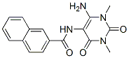 n-(6-氨基-1,2,3,4-四氫-1,3-二甲基-2,4-二氧代-5-嘧啶)-2-萘羧酰胺結(jié)構(gòu)式_166115-76-0結(jié)構(gòu)式