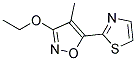 3-Ethoxy-4-methyl-5-(2-thiazolyl)isoxazolStructure,166180-75-2Structure 3-Ethoxy-4-methyl-5-(2-thiazolyl)isoxazol Structure,166180-75-2Structure