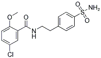 4-(2-(5-Chloro-2-methoxybenzamido)ethyl)benzenesulfamide Structure,16673-34-0Structure