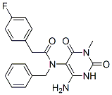  n-(4-氨基-1,2,3,6-四氫-1-甲基-2,6-二氧代-5-嘧啶)-4-氟-n-(苯基甲基)-苯乙酰胺結構式_167299-13-0結構式