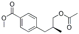 Benzoic acid, 4-[3-(acetyloxy)-2-methylpropyl]-, methyl ester, (s)-(9ci) Structure,170955-24-5Structure