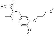 Benzenepropanoic acid, 4-methoxy-3-(3-methoxypropoxy)-a-(1-methylethyl)-, (ar)-Structure,172900-71-9Structure Benzenepropanoic acid, 4-methoxy-3-(3-methoxypropoxy)-a-(1-methylethyl)-, (ar)- Structure,172900-71-9Structure
