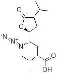 (αS, γS,2S,4S)-γ-疊氮四氫-α,4-雙異丙基5-氧代-2-呋喃丁酸結構式_173153-98-5結構式