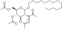 Tetradecyl 2-acetamido-2-deoxy-3,4,6-tri-o-acetyl-β-d-glucopyranoside Structure,173725-25-2Structure