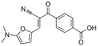 Benzoic acid, 4-[2-cyano-3-[5-(dimethylamino)-2-furanyl]-1-oxo-2-propenyl]-(9ci) Structure,174614-63-2Structure