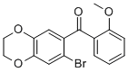 (7-Bromo-2,3-dihydro-1,4-benzodioxin-6-yl)(2-methoxyphenyl)methanoneStructure,175136-41-1Structure (7-Bromo-2,3-dihydro-1,4-benzodioxin-6-yl)(2-methoxyphenyl)methanone Structure,175136-41-1Structure