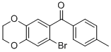 (7-Bromo-2,3-dihydro-1,4-benzodioxin-6-yl)(4-methylphenyl)methanoneStructure,175136-42-2Structure (7-Bromo-2,3-dihydro-1,4-benzodioxin-6-yl)(4-methylphenyl)methanone Structure,175136-42-2Structure