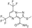 2-(甲基硫代)-5,7-二(三氟甲基)吡唑并[1,5-a]嘧啶-3-羧酰胺結(jié)構(gòu)式_175203-36-8結(jié)構(gòu)式