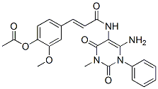 3-[4-(乙?；趸?-3-甲氧基苯基]-n-(6-氨基-1,2,3,4-四氫-3-甲基-2,4-二氧代-1-苯基-5-嘧啶)-2-丙酰胺結(jié)構(gòu)式_176379-28-5結(jié)構(gòu)式