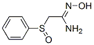 2-(Phenylsulfinyl)acetamidoximeStructure,17665-59-7Structure 2-(Phenylsulfinyl)acetamidoxime Structure,17665-59-7Structure