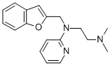 N1-(苯并呋喃-2-甲基)-n2,n2-二甲基-n1-(吡啶-2-基)乙烷-1,2-二胺結(jié)構(gòu)式_17692-35-2結(jié)構(gòu)式