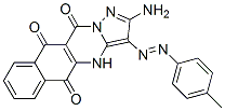 Benzo[g]pyrazolo[5,1-b]quinazoline-5,10,11(4h)-trione, 2-amino-3-[(4-methylphenyl)azo]-(9ci) Structure,177420-12-1Structure