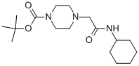 4-Cyclohexylcarbamoylmethyl-piperazine-1-carboxylic acid tert-butyl ester Structure,177971-60-7Structure