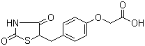2-(4-((2,4-Dioxothiazolidin-5-yl)methyl)phenoxy)acetic acidStructure,179087-93-5Structure 2-(4-((2,4-Dioxothiazolidin-5-yl)methyl)phenoxy)acetic acid Structure,179087-93-5Structure