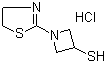 3-Azetidinethiol, 1-(4,5-dihydro-2-thiazolyl)-, monohydrochloride Structure,179337-57-6Structure