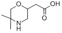 (5,5-Dimethyl-morpholin-2-yl)-acetic acidStructure,180863-28-9Structure (5,5-Dimethyl-morpholin-2-yl)-acetic acid Structure,180863-28-9Structure