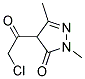 3H-pyrazol-3-one, 4-(chloroacetyl)-2,4-dihydro-2,5-dimethyl-(9ci)Structure,185746-06-9Structure 3H-pyrazol-3-one, 4-(chloroacetyl)-2,4-dihydro-2,5-dimethyl-(9ci) Structure,185746-06-9Structure