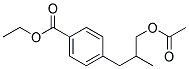 Benzoic acid, 4-[3-(acetyloxy)-2-methylpropyl]-, ethyl ester (9ci) Structure,186344-90-1Structure