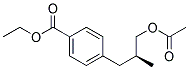 Benzoic acid, 4-[3-(acetyloxy)-2-methylpropyl]-, ethyl ester, (s)-(9ci) Structure,186344-99-0Structure