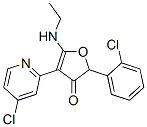 3(2H)-furanone, 2-(2-chlorophenyl)-4-(4-chloro-2-pyridinyl)-5-(ethylamino)-Structure,187591-94-2Structure 3(2H)-furanone, 2-(2-chlorophenyl)-4-(4-chloro-2-pyridinyl)-5-(ethylamino)- Structure,187591-94-2Structure