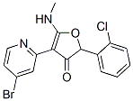 3(2H)-furanone, 4-(4-bromo-2-pyridinyl)-2-(2-chlorophenyl)-5-(methylamino)-Structure,187592-01-4Structure 3(2H)-furanone, 4-(4-bromo-2-pyridinyl)-2-(2-chlorophenyl)-5-(methylamino)- Structure,187592-01-4Structure