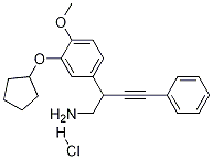 2-(3-Cyclopentyloxy-4-methoxy-phenyl)-4-phenyl-but-3-ynylamine hydrochlorideStructure,188009-13-4Structure 2-(3-Cyclopentyloxy-4-methoxy-phenyl)-4-phenyl-but-3-ynylamine hydrochloride Structure,188009-13-4Structure