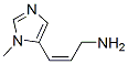 2-Propen-1-amine,3-(1-methyl-1h-imidazol-5-yl)-,(z)-(9ci)Structure,192197-51-6Structure 2-Propen-1-amine,3-(1-methyl-1h-imidazol-5-yl)-,(z)-(9ci) Structure,192197-51-6Structure