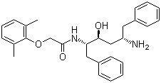 N-[(1S,2S,4S)-4-氨基-2-羥基-5-苯基-1-(苯基甲基)戊基]-2-(2,6-二甲基苯氧基)乙酰胺結(jié)構(gòu)式_192725-49-8結(jié)構(gòu)式