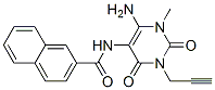 (9ci)-n-[6-氨基-1,2,3,4-四氫-1-甲基-2,4-二氧代-3-(2-丙炔)-5-嘧啶]-2-萘羧酰胺結(jié)構(gòu)式_197075-93-7結(jié)構(gòu)式